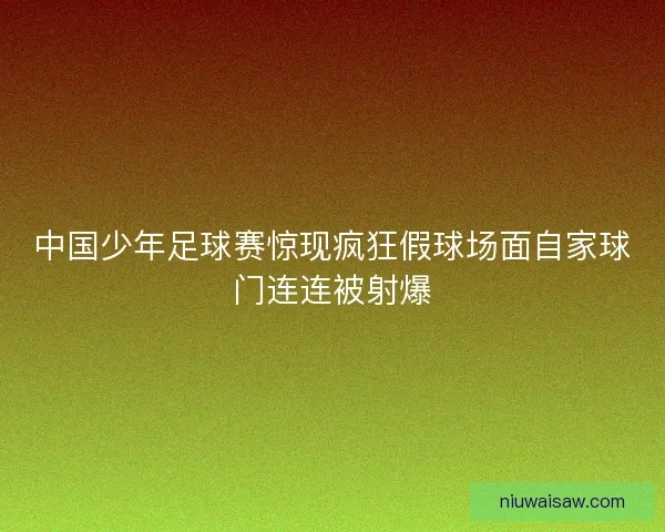 中国少年足球赛惊现疯狂假球场面自家球门连连被射爆