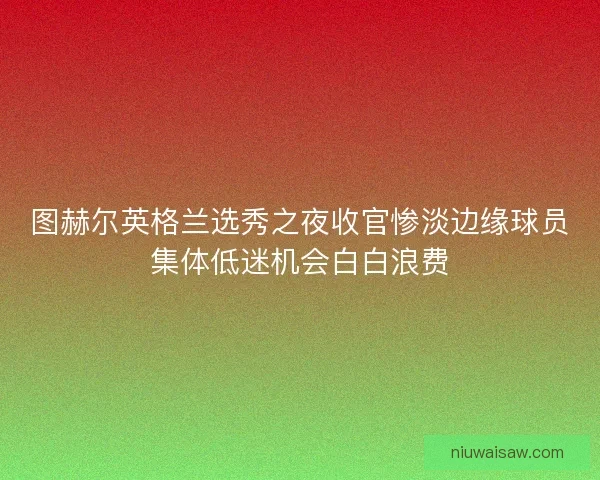 图赫尔英格兰选秀之夜收官惨淡边缘球员集体低迷机会白白浪费